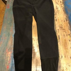 36 Black TuffRider Knee patch breeches